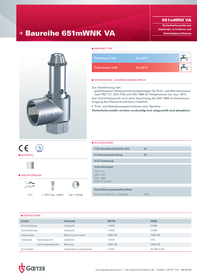 Sicherheitsventil 21214-1164080 Original  